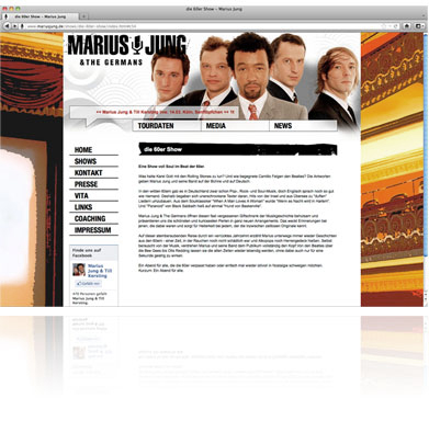 Webseite Marius Jung